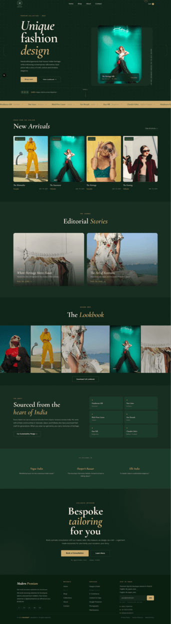Modern Premium theme preview